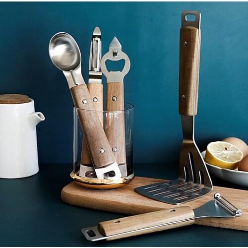 Stainless Steel Kitchen Tools Potato Press Mud Peeler Can Opener Ice Cream Scoop Kitchen Accessories Set Kitchen Gadgets