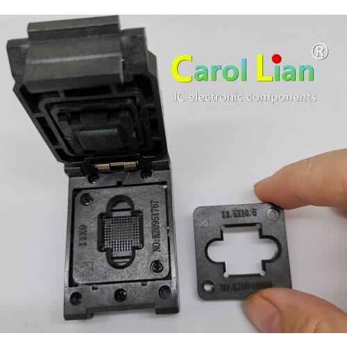 KZT BGA Flip Probe to 48 Test Stand BGA63 SOCKET Clamshell BGA to 48 Adapter