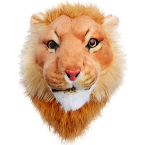 Cute Animal Women Backpack Plush 3D Lion Men Bookbag Women Shoulder Bag Couple Funny Travel Bags Small Backpack