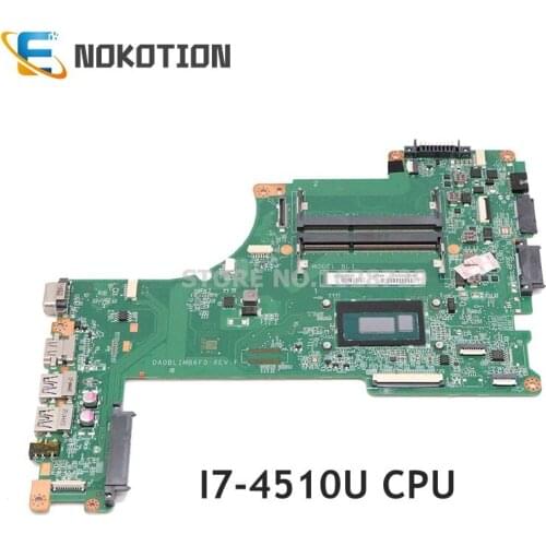NOKOTION A000296880 DA0BLIMB6F0 MAIN BOARD For Toshiba satellite L55T-B L55-B L55T laptop motherboard I7-4510U CPU DDR3L
