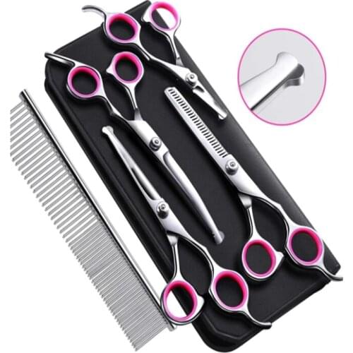 Professional Pet Grooming Scissor Set Dog Accessories Cat Hair Trimmer for Pet Hair Clipper Cutting