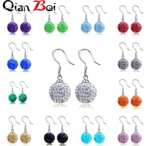 Серьги с камнями QianBei China At AliExpress