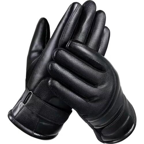 Touchscreen PU Leather Motorcycle Full Finger Gloves Protective Gear Racing Pit Bike Riding Motorbike Moto Motocross Enduro