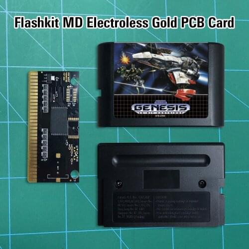 Thunder Force IV 4 - Flashkit MD Electroless Gold PCB Card 16 bit MD Games Cartridge For MegaDrive Genesis console