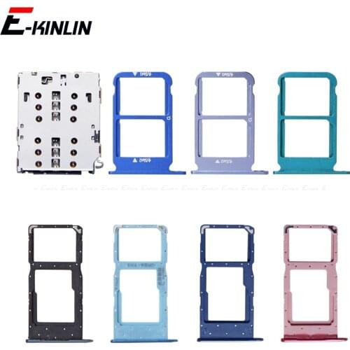 Sim Card / Micro SD Card Tray Socket Holder Slot Container Connector Adapter Reader For HuaWei Honor View 10 Lite 10i