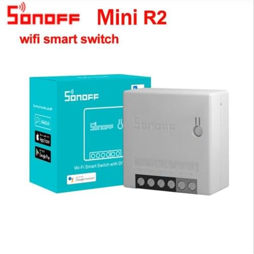 SONOFF MINI R2 DIY Smart Switch Two Way Switch Wifi Switch Module Via e-WeLink APP Remote Control Work Alexa Google Home
