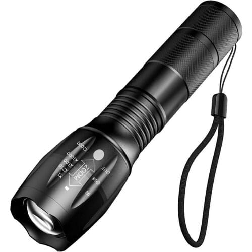 T6/L2 50000LM Aluminum Waterproof Zoomable CREE LED Flashlight Torch tactical light