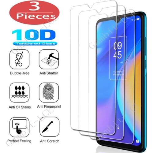 3Pcs Protection Glass For TCL 20 5G SE 20SE 20E 20L Lite 20L+ Plus 20S 20Y 10 UW 10SE A1 Alpha 20 21 Tempered Screen Cover Film