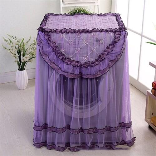 1pcs Lace Waterproof Sunscreen Washing Machine Cover dust proof Case Washing Machine Protective Dust Jacket 60*80*54cm