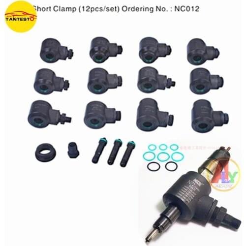 12PCS Diesel Common Rail Injector Repair Test Clamp Adaptor Tool Sets for Bosch Denso Renault