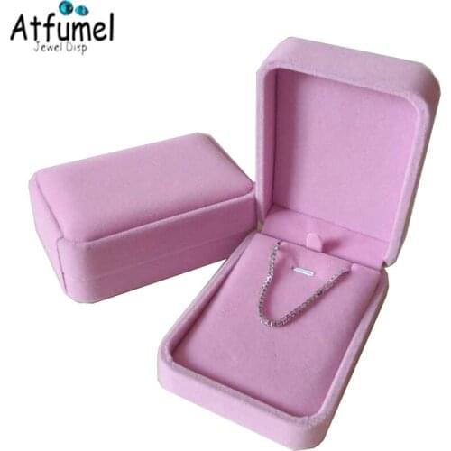 2Pcs Ring Stud Earrings Jewelry Organizer Storage Gift Box Necklace Box Pendant Stud Jewelery Box Case Wedding Earring Gift Box