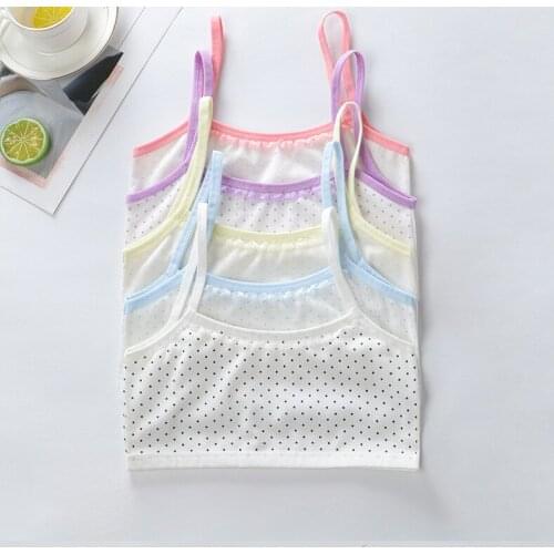 5PCS Childs Undewear Lace Bras For Girls Small Young Girl Clothes For Training Childrens Bra Spot Summer Thin The Bra