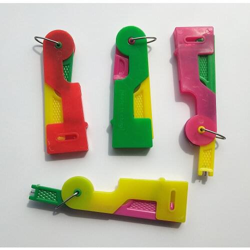 5Pcs Plastic Sewing Needles Threader Tools Thread Automatic Craft Guide Needle Easy Device Sew Supplies Accessories Tool