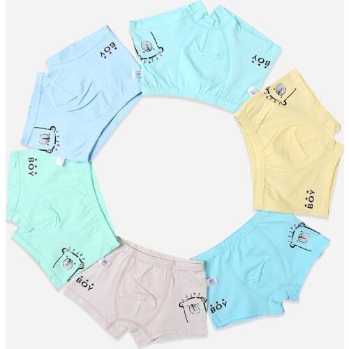 6 Pcs/lot Boys Boxer Children Underwear Male Cotton Baby Underwear Children Underpants Briefs for Boys Childs Underwear 2-7Y