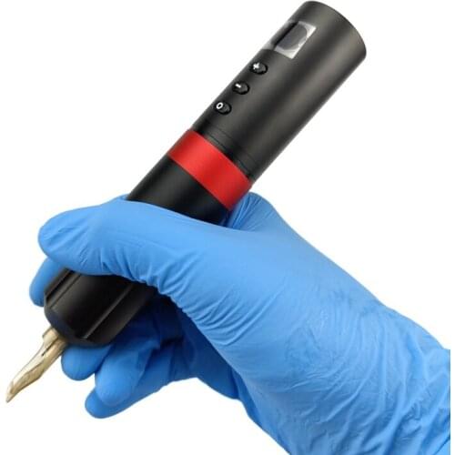 Wireless Tattoo Machine Coreless Motor Replaceable Battery and RCA Adaptor