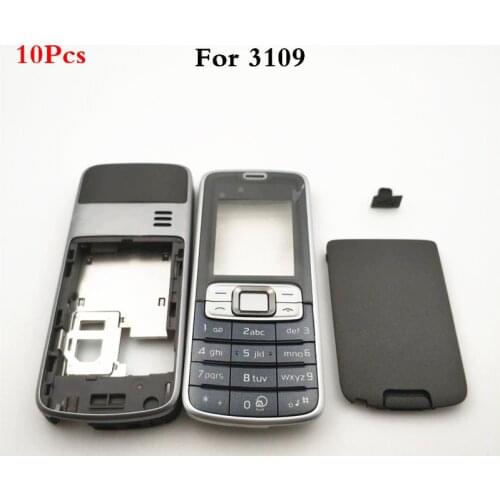 10Pcs/lot Original For Nokia 3109 3109C Housing Front Faceplate Frame Cover Case+Back cover/battery door cover+Keypad