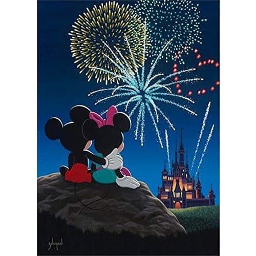 Disney 5D Diy Square Diamond Painting Cross Ctitch Kits Diamond Mosaic Embroidery 3d Mickey Mouse Painting Round Drill Gift