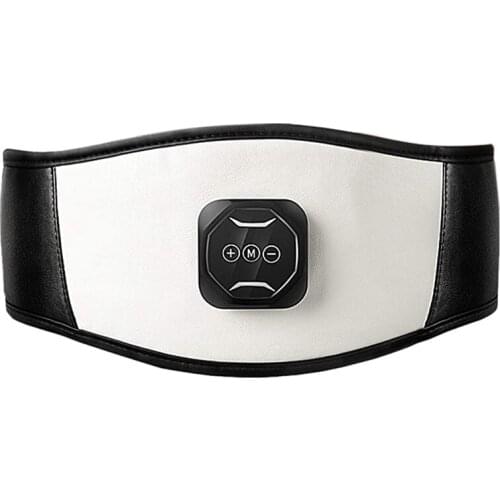 Electric Slimming Belt EMS Abdominal Trainer Belt Muscle Toning Waist Trainer 6 Massage Modes Adjustable Belt