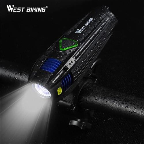 300 Lumens Bike Light 2000mAh USB Charging Front LED Waterproof Cycling Flashlight 360 Rotation Bracket Bicycle Lights Headlight