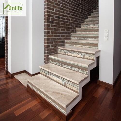Funlife® Stair Stickers Removable PVC Easy to Clean Wall Floor Waterproof DIY Bathroom KitchenStairway Peel & Stick Oil Proof
