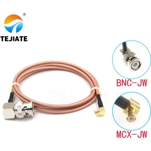 1PCS TEJIATE Adapter Cable BNC To MCX Type BNCJW Convert MCX-JW 8-90CM 1M 1.5M 2M Length Connector RG316 Wire