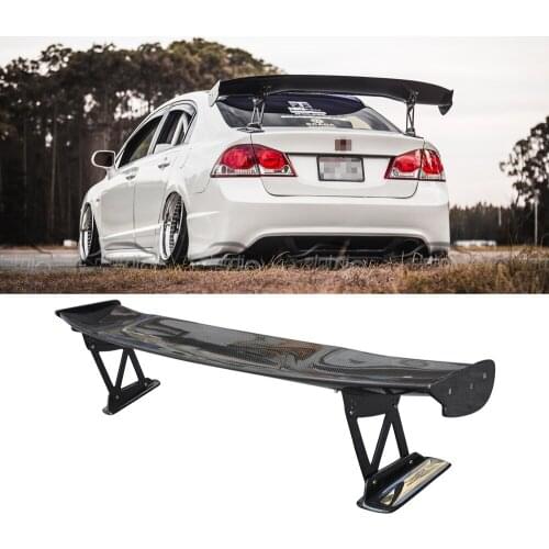 Carbon Fiber Rear Trunk Spoiler Wing GT Lip Boot For Honda Civic 8th 2006-2011 Car Styling