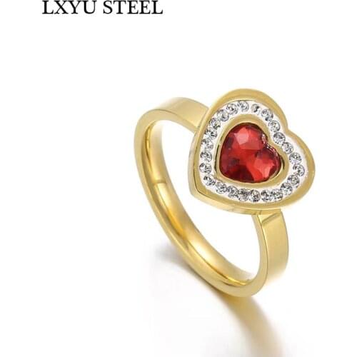 LXYUSTEEL Engagement Rings