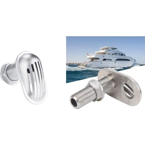 Marine Boat Intake Strainer Stainless Steel 316 Thru‑Hull Water Pickup Filter Scoop for Marine Boat,Yacht,Kayak Etc