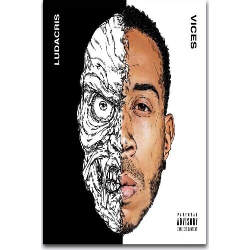 New Ludacris Vices Rap Music Singer-Silk Art Poster Wall Sicker Decoration Gift