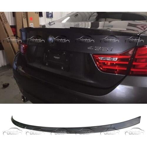 OLOTDI Rear Trunk Lip Carbon Fiber Boot Spoiler For BMW 4 Series Coupe F32 2 Door 2014-2017 420i 428 Car Styling