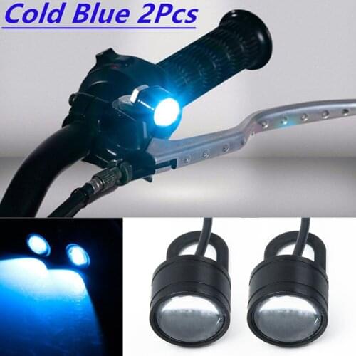 2Pcs Motorcycle Spotlight LED Headlight Work Lamps Daytime Running Lamp For Offroad Truck Car Electric Bike