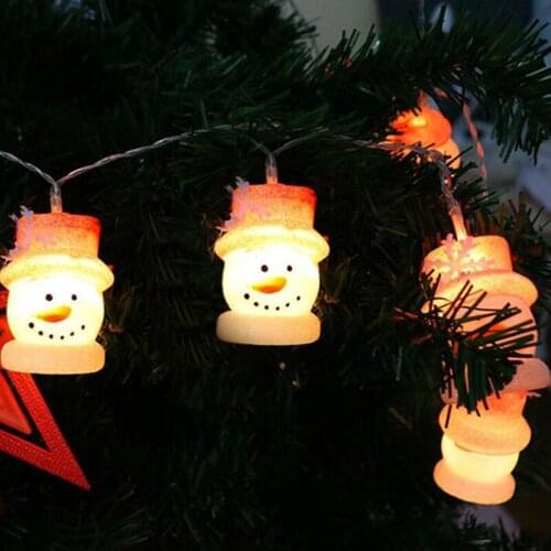 Christmas Lights String Cute Baby Snowman Battery Lights Room Holiday Decoration Lights Outdoor Small Lights Glow In The Dark