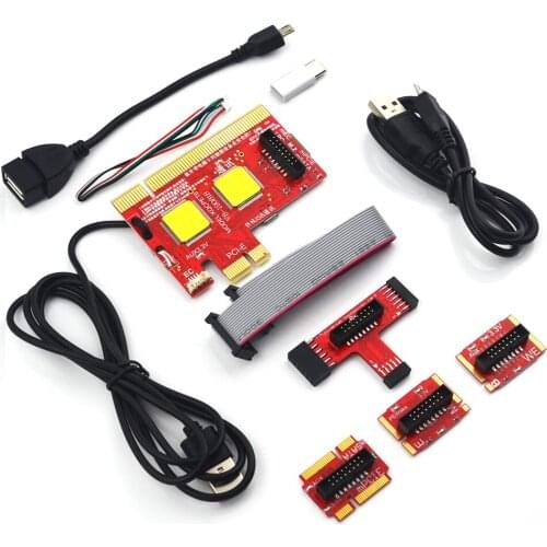 KQCPET6 V8 Type B Phone/Laptop/Desktop PC Universal Diagnostic Test Debug King Post Card For PCI PCI-E LPC Mini PCI-E ECI mSATA