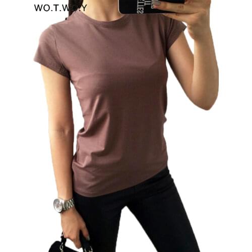 WO.T.WO.Y Women's Silk T-Shirts