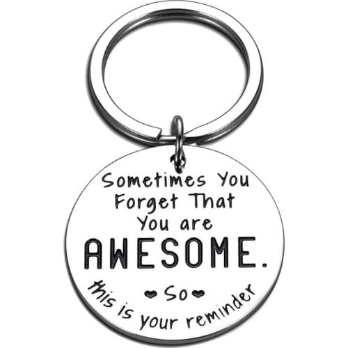 Funny Keychain Birthday Gifts for BFF Him Her Thank You Gift for Coworker Boss Graduation Daughter Son Students Key Chain