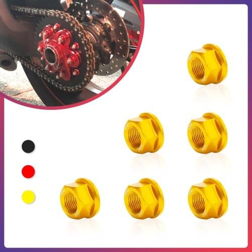 Motorcycle Rear Sprocket Wheel Nuts M10*1.0 For Ducati Supersport 939 Streetfighter 1098 Streetfighter V4