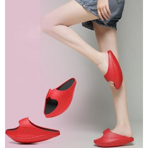 Women Massage Slippers Exercise to Lose Weight Slim Legs Shake Shoes Female Indoor Thick Sole Slides Non-slip Womens Flip Flops