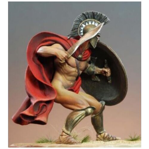 1/24 75mm Spartan Hoplite King 75mm toy Resin Model Miniature resin figure Unassembly Unpainted