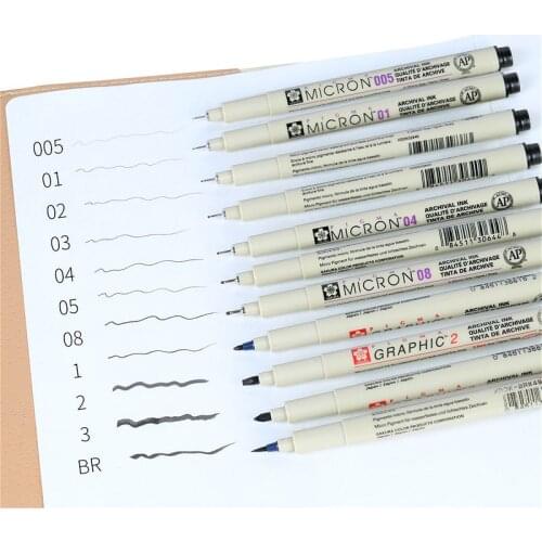 1pcs Soft Brush Marker Pens Drawing Pen Lot 005 01 02 03 04 05 08 1.0 Chose Brush Art Markers Pen