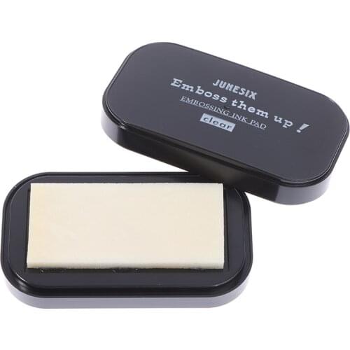 1Pc Transparent Emboss Inkpad Viscosity Floating Ink Pad Clear Sticky Ink Pad For Embossing Powder