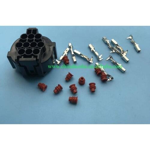 10 Pin Automotive Headlight Connector Female Waterproof Electrial Auto Socket HP406-10021