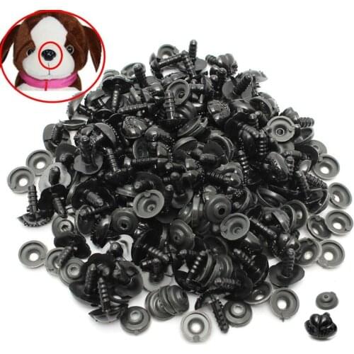 100PCS 15*12mm Black Plastic Safety Noses For Teddy Bear Doll Animal Puppet Crafts Children DIY Toys Accessories Dog Nose
