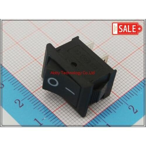 100Pcs/lot 2 Pins ON/OFF Miniature Electrical Boat Rocker Switch, Boat Switch,ROHS