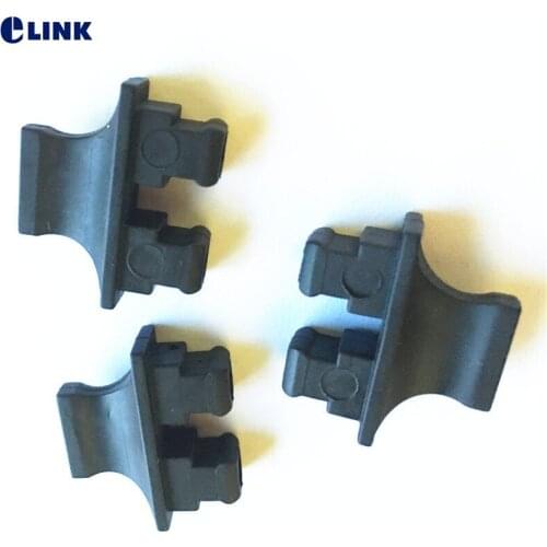 100pcs SC duplex dust cap for 1*9 ftth module dual fiber SC DX protective cover soft silicone free shipping ELINK