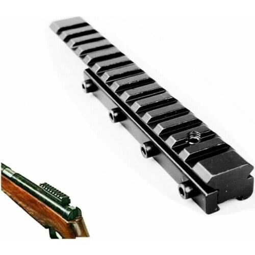 11mm to 20mm Picatinny Extend 155mm Rail Base Mount Adapter for Rifle Airgun Sight Tactics Shooting
