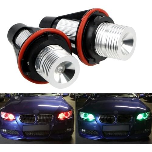 For BMW E39 E53 E60 E61 E63 E64 E65 E66 E87 525i 530i xi 545i M5 Error Free Car Lamps 2pcs LED Angel Eyes Marker Light Bulbs
