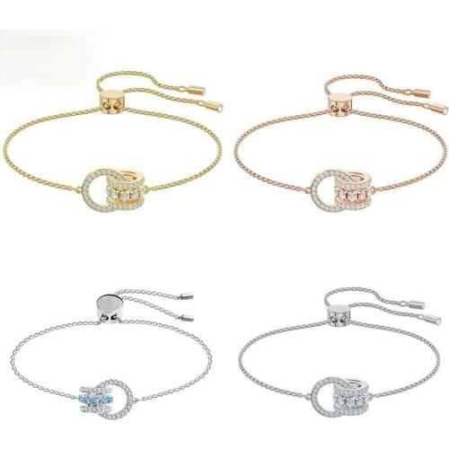 2021 Fashion Jewelry High Quality SWA Transfer Beads Exquisite Charm Female Bracelet