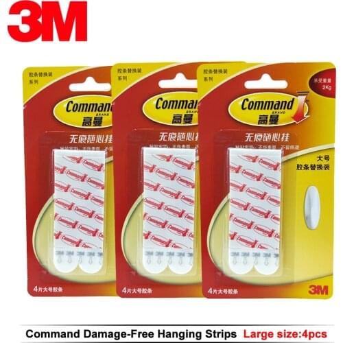 3M Command Refill Adhesive tape, Holds Strongly, Removes Cleanly,2 Packs large size