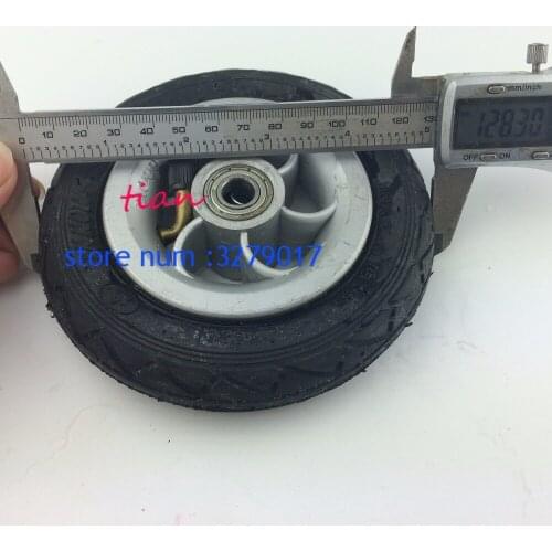 5 Inch Pneumatic Wheel Gocart Caster 5x1 tyre Wheel Using Metal Hub 5X1 Pneumatic Tire With Inner Tube Electric Vehicle