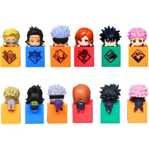 9cm 3pcs/set Jujutsu Kaisen Figure Gojo Yuji Itadori Megum Getou Suguru Small Action Figure Q Version Cute PVC Children Toys